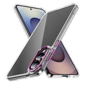 <span class=keywords><strong>Coque</strong></span> de téléphone en TPU souple transparent antichoc et en PC rigide pour Samsung S25 Edge S24 S23 Ultra S22 S21 FE <span class=keywords><strong>S20</strong></span> Plus S26 - Product Image 1