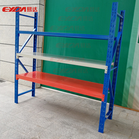 Étagère industrielle robuste en acier EYDA YD2020090401, sans boulons/à rivets, installation par emboîtement, finition thermolaquée, capacité 200-500 kg
