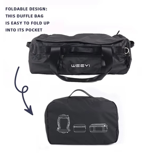 Mochila de Viaje 3 en 1 Ligera y Resistente de Color Negro, Bolsa de Lona Multifuncional Personalizada para <span class=keywords><strong>Viajes</strong></span> al Aire Libre y Gimnasio - Product Image 1