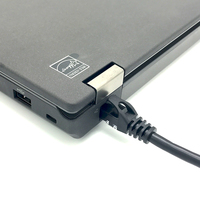 Câble Ethernet Cat6 noir long câble Internet réseau gainé en PVC avec connecteurs RJ45 pour routeur modem