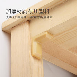 Équerres en plastique à angle droit de 90 degrés pour armoires portables, fers à repasser, meubles, étagères d'armoire, cloisons ; quincaillerie - Product Image 4