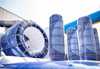 Ciudad de Diversión Inflable Gigante Comercial con Temática de Frozen, Castillo Inflable de PVC, Gran Parque de Juegos para Niños, Alquiler para Fiestas