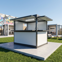 Magasin mobile personnalisé, bar à café pop-up, conteneur préfabriqué pliable de 10 pieds ou 20 pieds, mini-restaurant rapide, café, boutique, maison