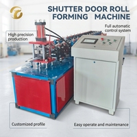 Machine de formage de rouleaux pour portes à enroulement métalliques sur mesure, faible bruit, galvanisée, pour la fabrication de volets de sécurité pour magasins
