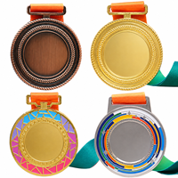 Medallas Personalizadas de Alta Calidad, Diseño Directo de Fábrica, Medallas de Metal 3D en Blanco para Premios Deportivos