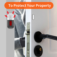 Control remoto inalámbrico WiFi ABS Alarma de detección de puerta y ventana Alarma de puerta de detección magnética operada por teléfono móvil