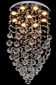 Simig di lusso moderno rotativo <span class=keywords><strong>doppio</strong></span> moderno soffitto lampadari di cristallo per la decorazione dell'hotel, progetto di ingegneria - Product Image 2