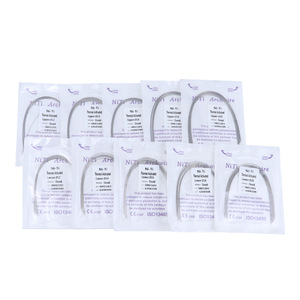 Fil orthodontique Ni-Ti activé thermiquement, arceaux supérieurs et inférieurs, 012 014 016 020, fil ovale rond, lot de 10 - Product Image 1
