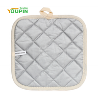 Accessoires de cuisine personnalisés, dessous de plat carrés 20x20cm, coton lin, sublimation, résistants à la chaleur, écologiques, réutilisables