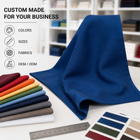 Serviettes en polyester filé réutilisables bleu roi classiques 20x20 pouces 240GSM, lavables, pour hôtels et restaurants, linge de table professionnel, direct usine