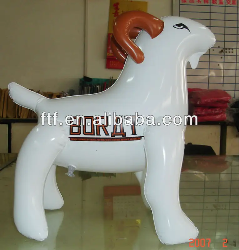 गर्म बेच पीवीसी Inflatable पदोन्नति विज्ञापन बिक्री के लिए बकरी कार्टून खिलौने