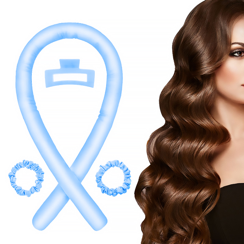 2021, бигуди для волос без тепла, набор из шелка 19 мм и Когти для волос, горячие мягкие кудри без тепла, волшебный ролик для волос с резинками