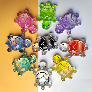 Transparent Resin Sequins Flashing Turtles Big <b>Small</b> Cute DIY Keychains <b>Ornaments</b> Blind Bag Accessories for Home Decoration - Product Image 4