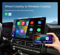 30% de Descuento en Adaptador Inalámbrico CarPlay 2 en 1 Universal, Estilo Puerta Corredera Negra, Conexión Plug and Play