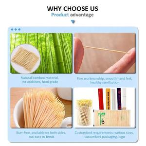 In scatola di plastica trasparente doppia faccia festa <span class=keywords><strong>antipasto</strong></span> denti di pulizia stuzzicadenti di bambù alla rinfusa - Product Image 6