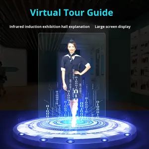 Machine publicitaire à projection holographique 3D tout-en-un Affichage LED pour guide d'accueil virtuel Projection d'écran interactive - Product Image 1