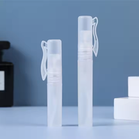 Échantillon de flacons vaporisateurs portables de 10 ml pour alcool, parfum, e-liquide, format stylo, mini, vides, en PET, avec capuchon à clip, pour voyage