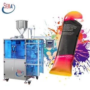 Máquina multifuncional de embalagem em forma de vffs, saquinho de molho de palha e mel para bebidas e vegetais, saquinho em forma de líquido e creme
