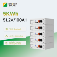 Batería LiFePO4 Apilable de 51.2V 100Ah con Inspección de Fábrica Disponible, Suministro al por Mayor para Proyectos Solares