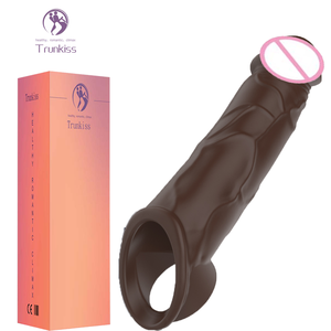 Dildo-Hülle Kondom mit Kabelloser Fernbedienung, 10-Frequenz-Vibrationssteuerung, USB-Aufladung, Tragbarer vibrierender Dildo, Sexspielzeug für Männer - Product Image 1