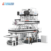 Extrudeuse de film soufflé PE à double couche entièrement automatique, équipée d'un système de contrôle de position des bords EPC