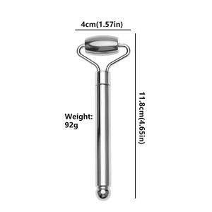 Çift silindir yüz masajı ve akupunktur tedavisi ayna cilalı paslanmaz çelik yüz uygulaması için - Product Image 5
