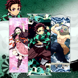 Affiche Anime Demon Slayer 25*75CM Tanjirou <span class=keywords><strong>Nezuko</strong></span>, Peintures Murales à Suspendre, Bannière Décorative en Rouleau - Product Image 1