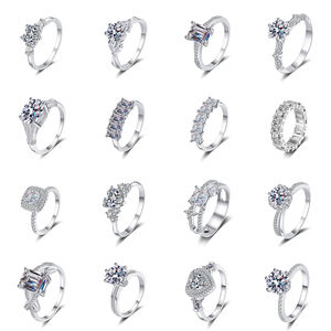 925 на заказ серебряное кольцо из муассанита, 1 карат, обручальное кольцо на годовщину, романтический подарок на день Святого Валентина, женские кольца - Product Image 2