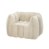 Fauteuils poufs en fausse fourrure moelleuse, remplis de mousse à mémoire de forme, en forme de canapé, pour adolescents/enfants, canapé paresseux pour salon et chambre à coucher