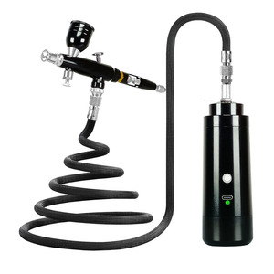 Handheld Rechargeable Airbrush <b>Kit</b> With <b>Electric</b> Spray Gun Gravity Feed Adjustable Speed Artwork Portable USB Power - Product Image 5