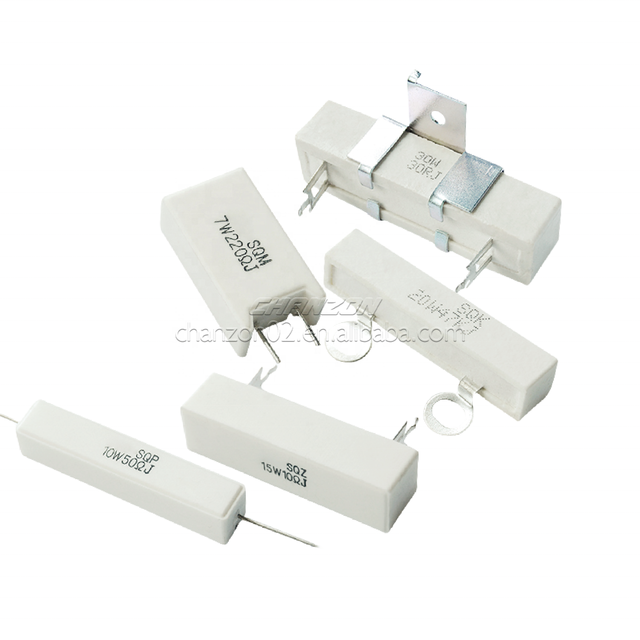 RX27 Ceramic Cement Fixed Resistors 5W 7W 10W 15W 20W 25W 40W 50W All Types MPR SQP SQM Watt 0.1-100K Ohm Wirewound Resistance