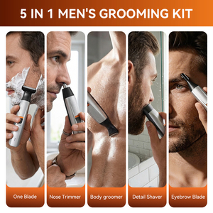 Nuevo Kit de <span class=keywords><strong>Afeitado</strong></span> y Recortador de Barba 12 en 1 para Hombre, Kit de Aseo Inalámbrico Todo en Uno, <span class=keywords><strong>Maquinilla</strong></span> de Afeitar Eléctrica - Product Image 6