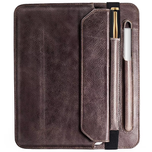 Custodia per Tablet in Vera Pelle Aarons con Supporto e Compatibilità Stylus per Tutti i Modelli <span class=keywords><strong>Apple</strong></span> <span class=keywords><strong>iPad</strong></span> e Laptop - Product Image 3