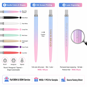 Kit de pinceaux pour nail art japonais, pinceaux pour dessin au gel UV, pinceaux multifonctions pour salon de manucure - Product Image 6