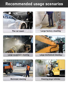 Machine industrielle robuste de nettoyage de tuyaux de vidange à haute pression Machine électrique de nettoyage par pulvérisation d'égout avec pompe à haut débit - Product Image 5