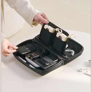 Estuche de Viaje para Accesorios Electrónicos Reciclado RPET, <span class=keywords><strong>Bolsa</strong></span> Organizadora de Cables Portátil Impermeable, <span class=keywords><strong>Bolsa</strong></span> de Almacenamiento de Cables de Datos Multifuncional - Product Image 2