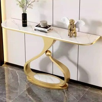 Console murale en métal et ardoise, style moderne et minimaliste, pour entrée, salon, décoration de la maison