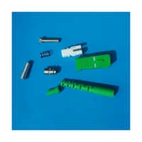 Konektor Serat Optik Keramik FTTH 3.0mm SC/LC/FC/ST UPC/APC dengan Kehilangan Penyisipan 0.2dB untuk Kabel Drop Patch Cord