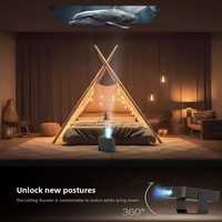 Mini projecteur LED CRT mural pour chambre à coucher avec résolution 1080P, Android 13 US pour home cinéma