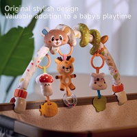 Jouet suspendu pour poussette Tumama pour enfants, hochet coloré en forme d'ours en peluche, jouet d'arche pour berceau, jouet en spirale pour siège auto, jouet en peluche pour bébé