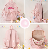 Sac à dos pour enfants personnalisé, doux, mignon, pour tout-petits, avec nœud, sac à dos scolaire personnalisé pour filles