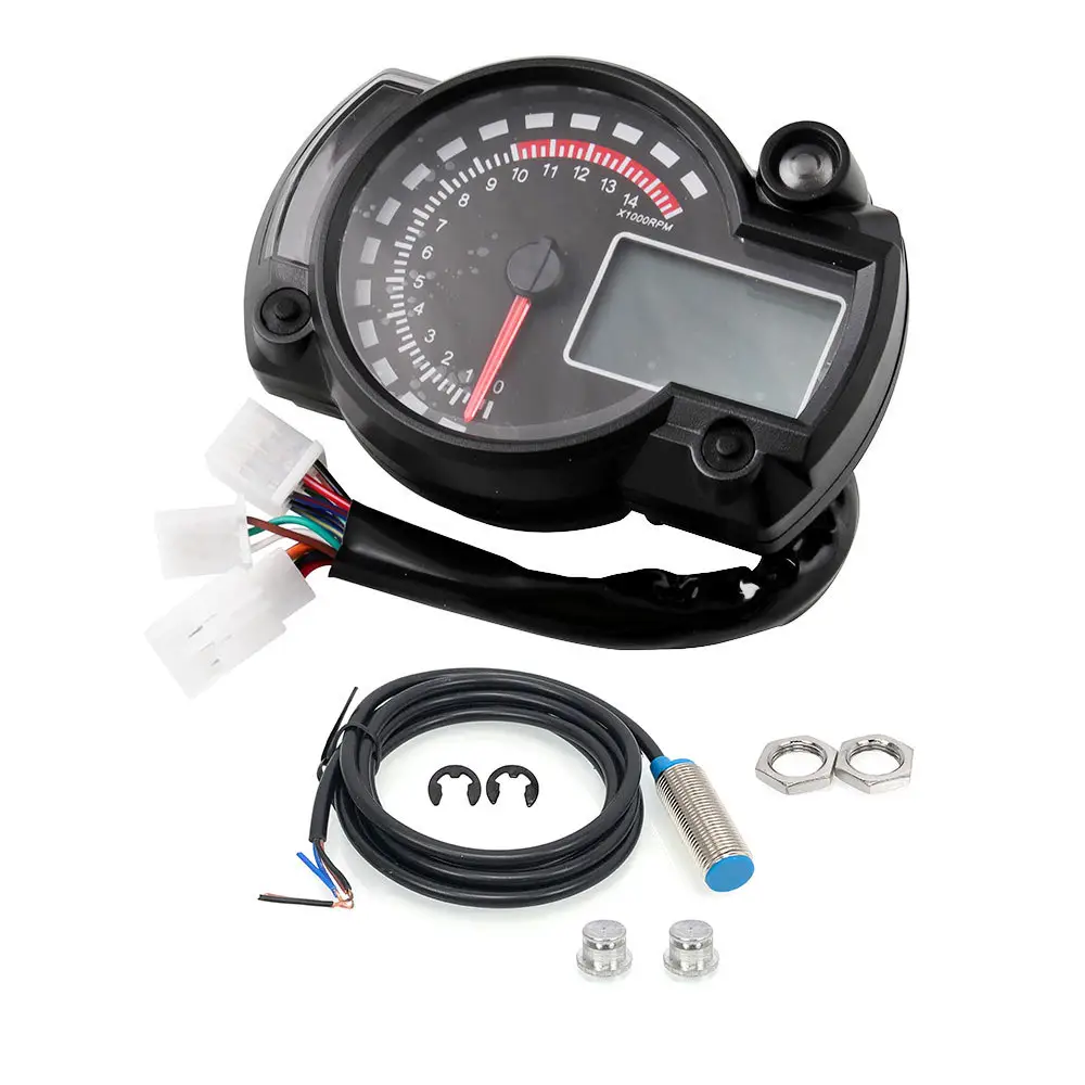 Universal speedo wholesale meter motorcycle Front dashboard Electronic odometer speedometer Speedo electronic tachometer