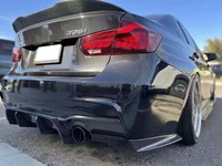 Diffuseur arrière en véritable fibre de carbone de style Geex pour BMW Série 3 F30 F35 M Sport, diffuseur de pare-chocs arrière, kit carrosserie MT