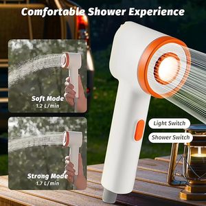 Xách tay tắm cho cắm trại ngoài trời điện cắm trại tắm với ánh sáng - Product Image 3