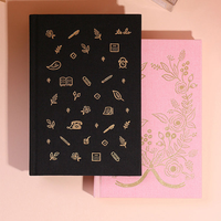 Carnet de notes spirale personnalisé en gros, avec logo estampé à chaud or, ligné, pour écriture créative, taille personnalisable