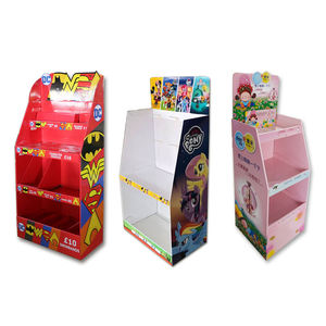 Стеллажи JIACHUANG: Напольные многоярусные легкие витрины для розничных магазинов из перерабатываемого гофрированного картона с лакировкой, простые в сборке - Product Image 5