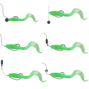 Palmer 5,8 cm 7,5 cm 8,6 cm Curled Long Tail Soft Fishing Köder Plastic Grub Soft Plastic Wurm köder Bass Soft Lure - Product Image 4