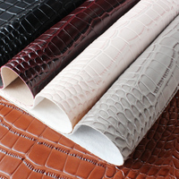 Cuir synthétique PVC imitation crocodile 1,0 mm pour sacs, sacs à main, bagages, portefeuilles