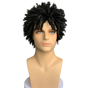 <span class=keywords><strong>Peluca</strong></span> corta afro para <span class=keywords><strong>hombre</strong></span> con bloque <span class=keywords><strong>de</strong></span> pelo sintético <span class=keywords><strong>de</strong></span> onda profunda personalizada trenza sucia Reggae reemplazo <span class=keywords><strong>de</strong></span> cabello precio <span class=keywords><strong>de</strong></span> fábrica - Product Image 1