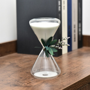 Hot Bán Cổ Điển Trứng Màu Xanh Cát Giờ Thủy Tinh Pha Lê Đồng Hồ Cát 3 Phút 5 Phút Cát Hẹn Giờ Đứng Với Logo Mà Không Có Logo - Product Image 4